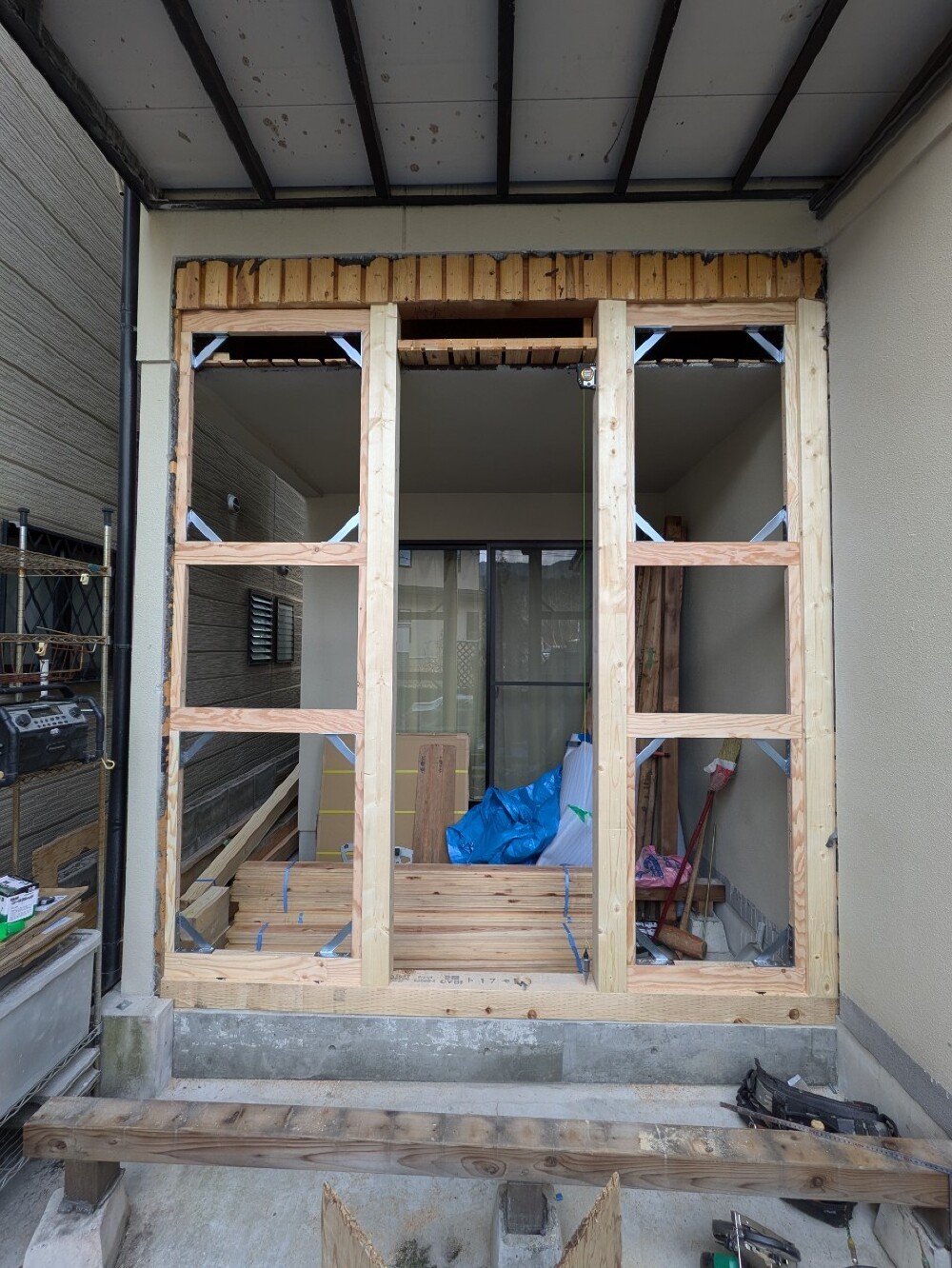 耐震壁設置工事